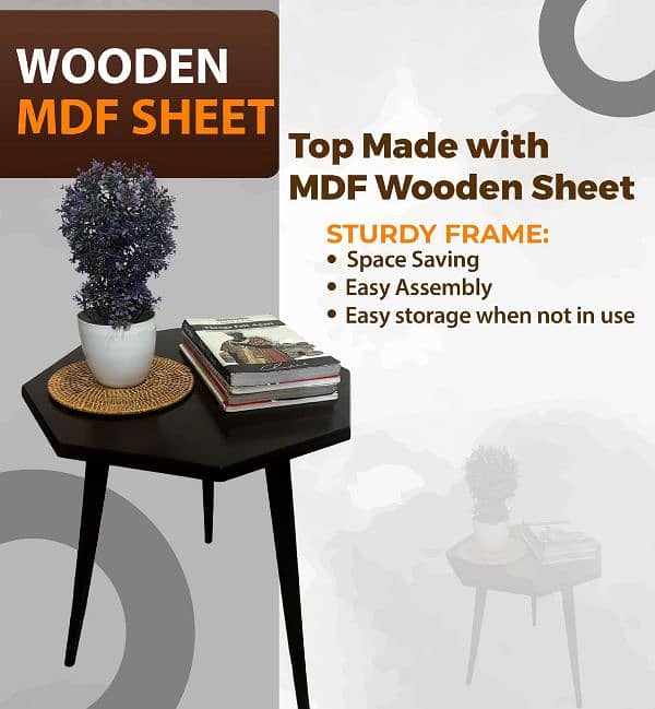 Foldable Laptop and Study table, Home Decor table, Side table 0