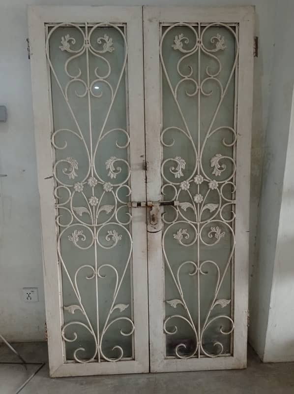 Iron Door With Mirror 1