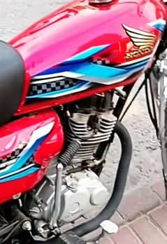 Honda 125 tanki top red colour first copy