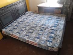 double bed with mattress for sale