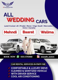 Rent a Car Rawalpindi | Prado And Land Cruiser V8 ZX Rent in Islamabad