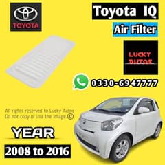 Toyota iq Air Filter  Year 2008 to 2016