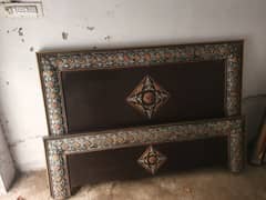 Double bed for sale argent