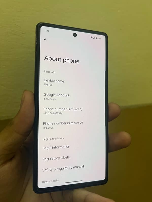 Google pixel 6a   (PTA Approved) 3