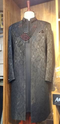 Black Colour Sherwani