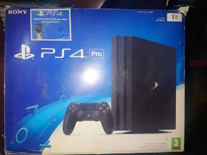 PS4 Pro 1TB with 2 controllers for sale 0