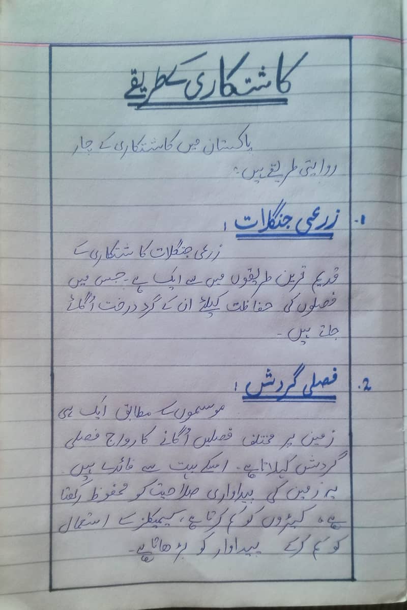 Affordable Handwritten Assignments in Urdu and English 17