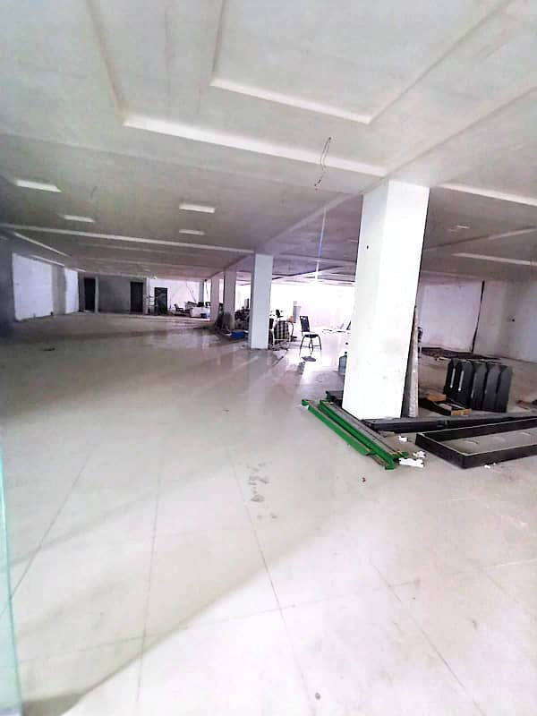 22 Marla 1st Floor Hall For Rent D-Ground Near Chenone Road Peoples Colony Faisalabad 5