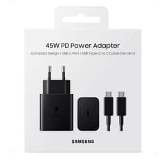 Samsung 45W PD Power Adapter with USB Type-C to C Cable (5A/1.8m)