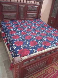 wooden king size bed