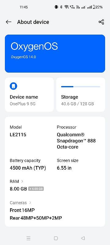 OnePlus 9 8/128 5