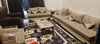 7 seater sofa set +1 single sofa huge size 8/10 conc