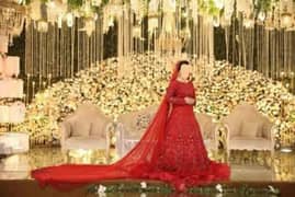 10/10 red bridal dress for sale.