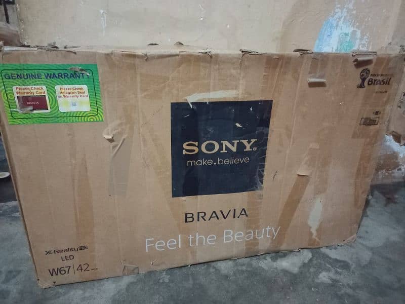 Sony w67 42 inches Big screen with box 6