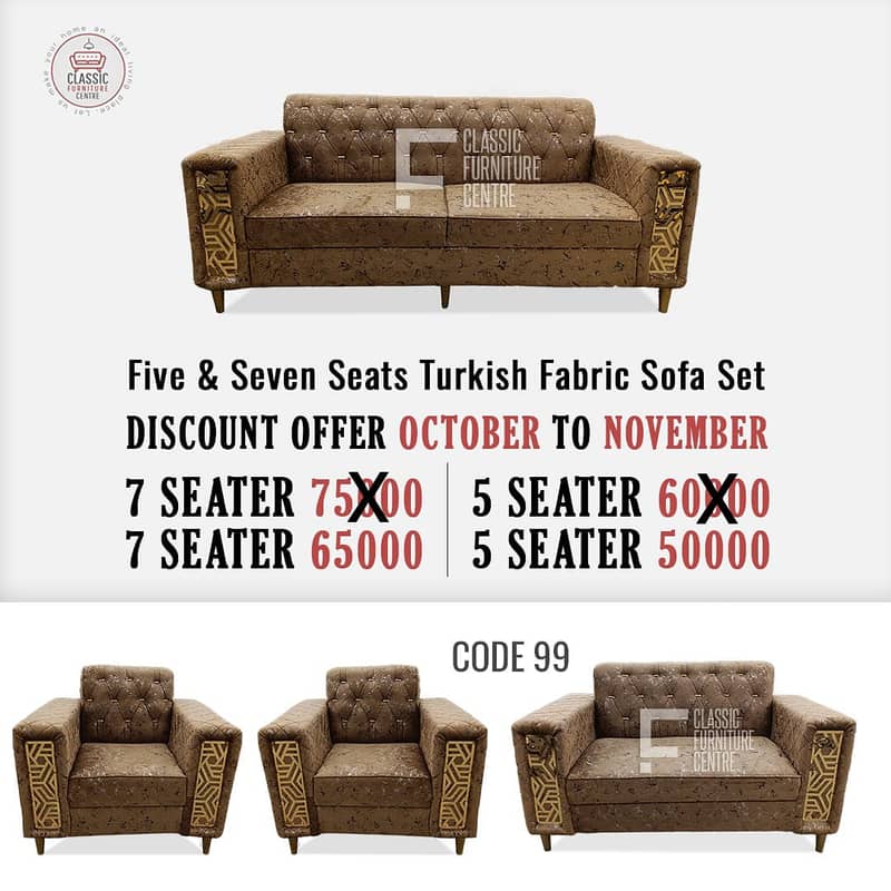 Furniture Sofa Set/5 seater sofa set for sale in karachi Classic sofa 2