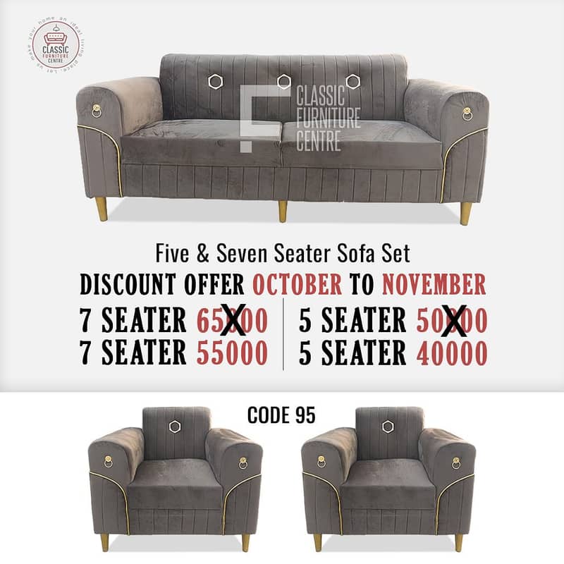 Furniture Sofa Set/5 seater sofa set for sale in karachi Classic sofa 15