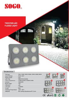 Sogo Twister Led Flood Light 200W no calls only WhatsApp msg