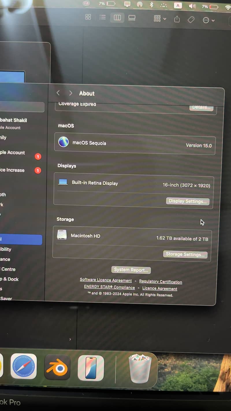 Macbook Pro 2019 -16"  i9 10th Gen 64GB Ram 2TB SSD 2