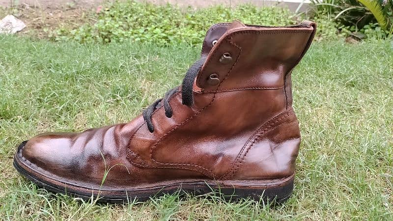 Brown Leather Boots - Size 10, Second-Hand 1