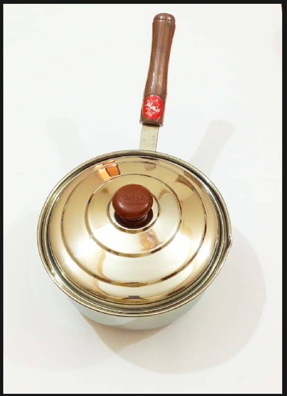 Brand New Stainless Steel Milk Pan/Sauce Pan for Tea 2