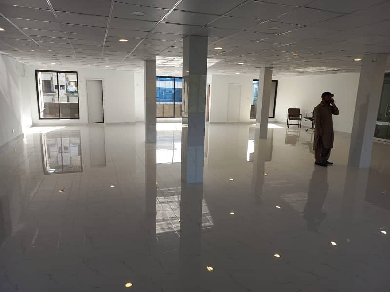 G-8 Markaz 2000 Sqft Ground Floor Beautiful Office For Rent Very Suitable For NGOs IT Telecom Software Companies And Multinational Companies Offices 0