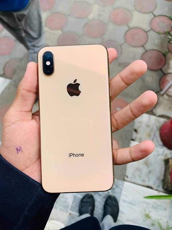 iphone xs non pta golden color 64 memory battery 82% 2