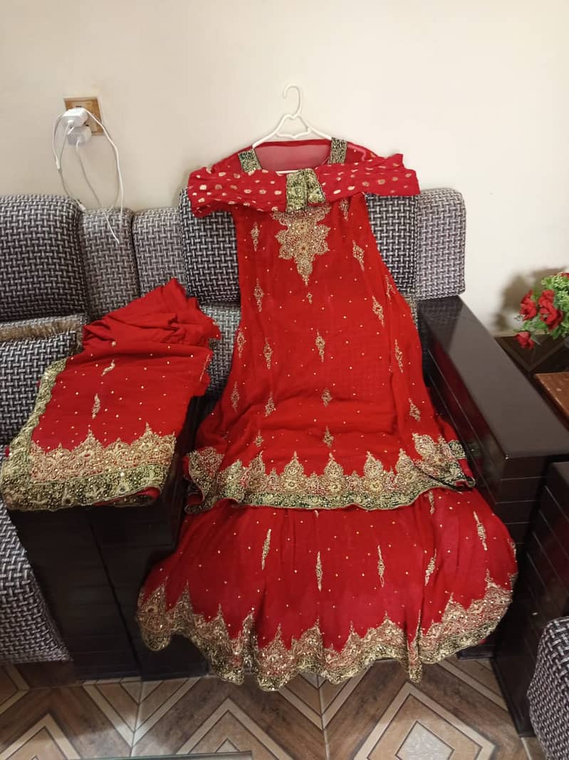 Bridal Lehnga With Free Stiched Suite 5