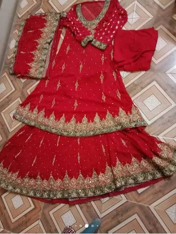 Bridal Lehnga With Free Stiched Suite 6