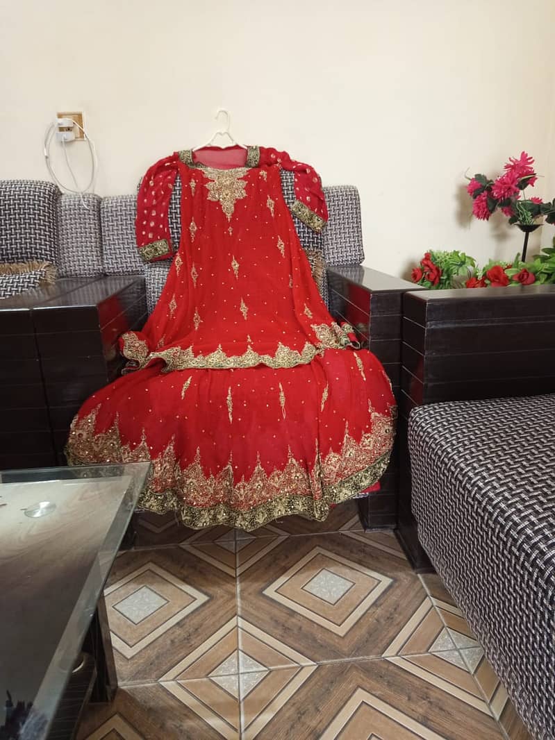 Bridal Lehnga With Free Stiched Suite 10