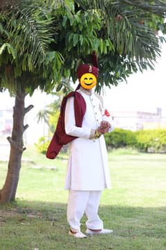 groom sherwani,with kula, shoes and inner wear