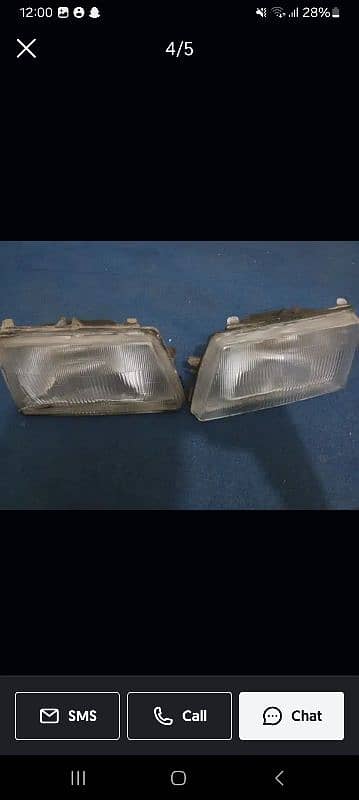 kia pride headlight 1