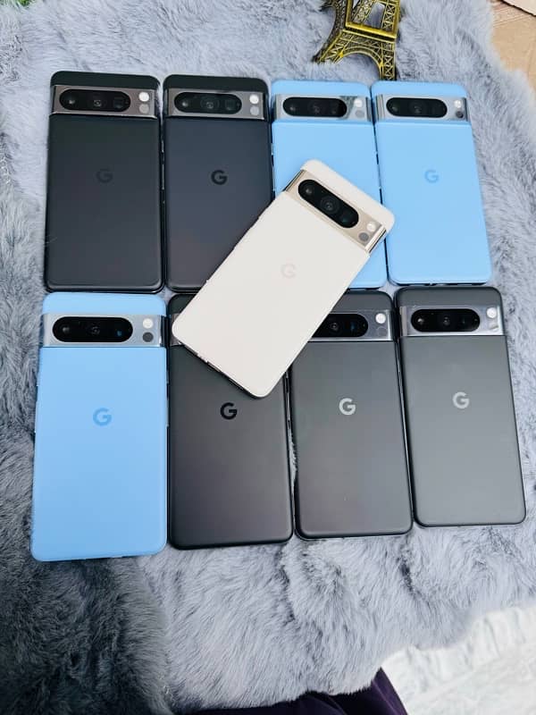 Google pixel 8pro , 7pro, 6pro, 6, 6A, 7A, 1