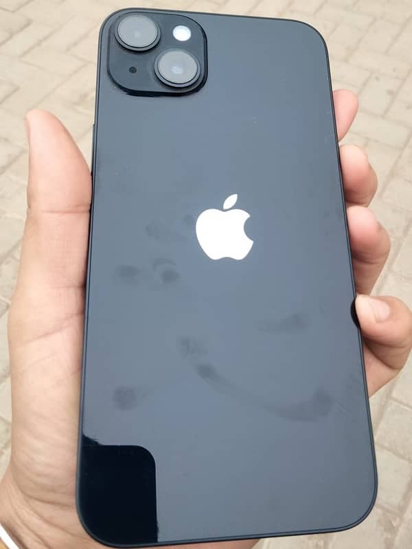 I phone  14 plus  midnight black color  call number  03066503245 5