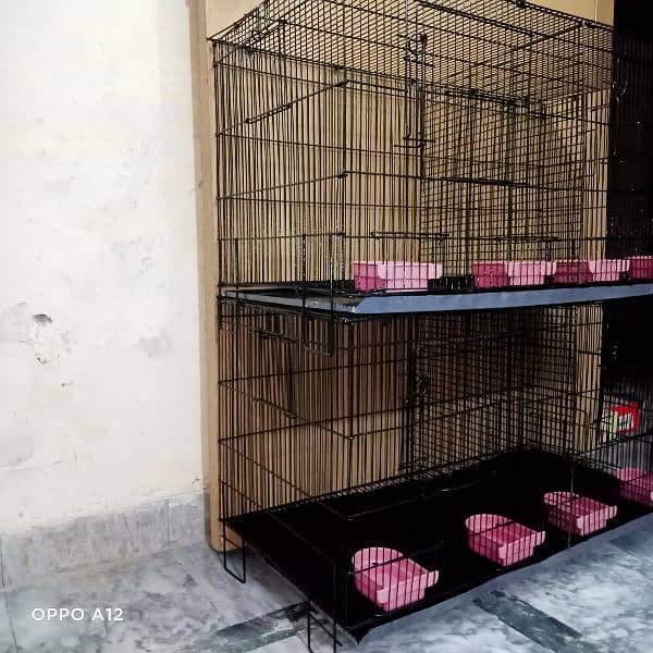 2 cages and Breeding boxs 1