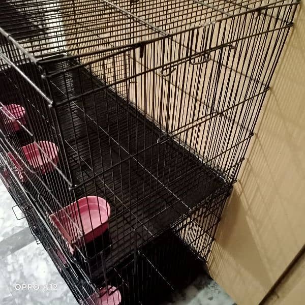 2 cages and Breeding boxs 3