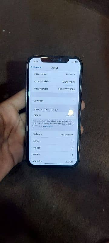 iPhone x 256Gb pta approved Ha 7