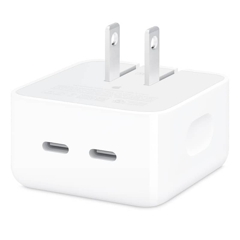 Apple Dual USB-C Port 35W Compact Power Adapter 0