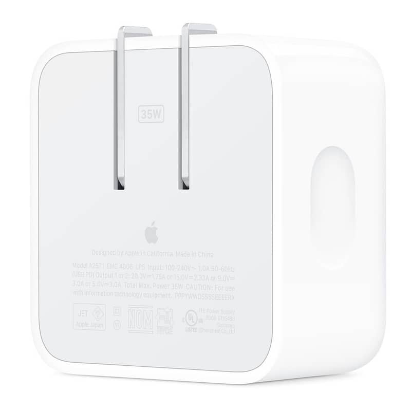 Apple Dual USB-C Port 35W Compact Power Adapter 1