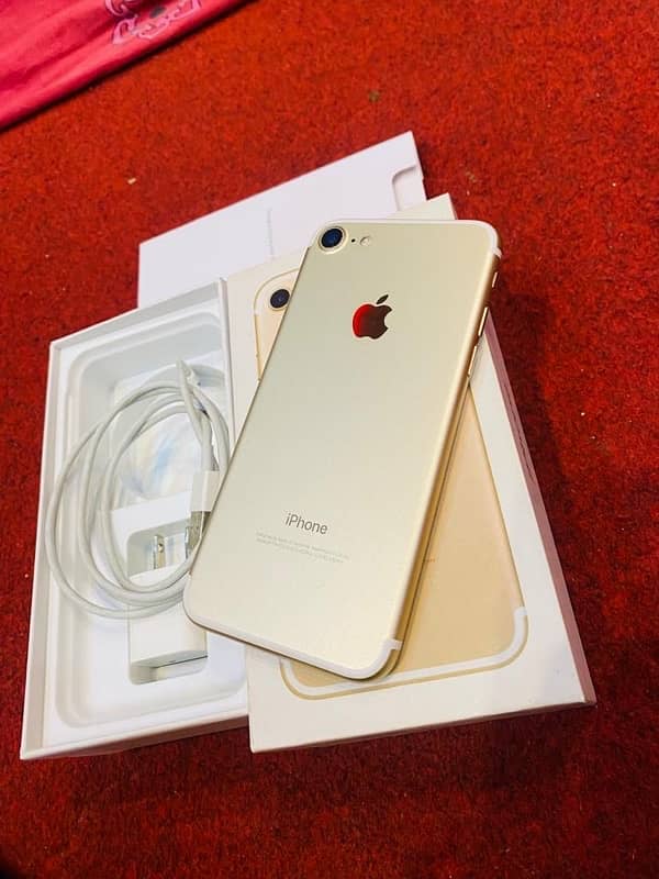 iPhone 7 256gb Pta Approved with box charge 0