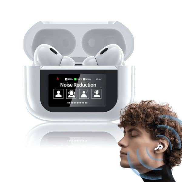 Touch Air buds A9 Pro with Display ANC/ENC 2