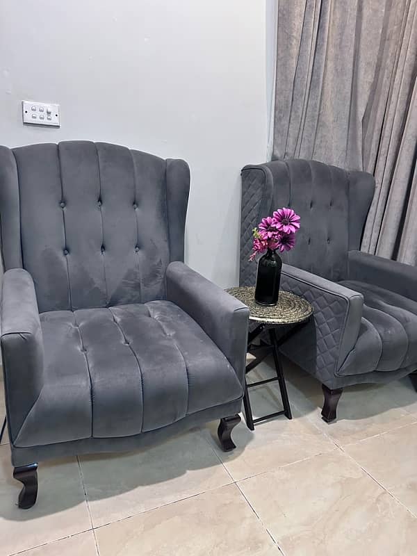 Grey Sofa Chairs 1