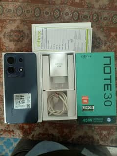 infinx note 30 8/256 with box charge