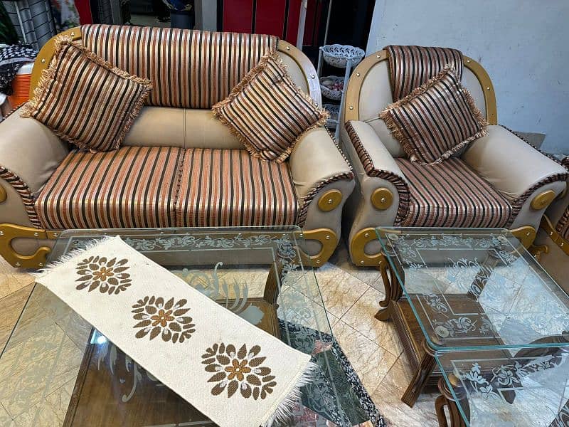 sofa set with 3 table 1