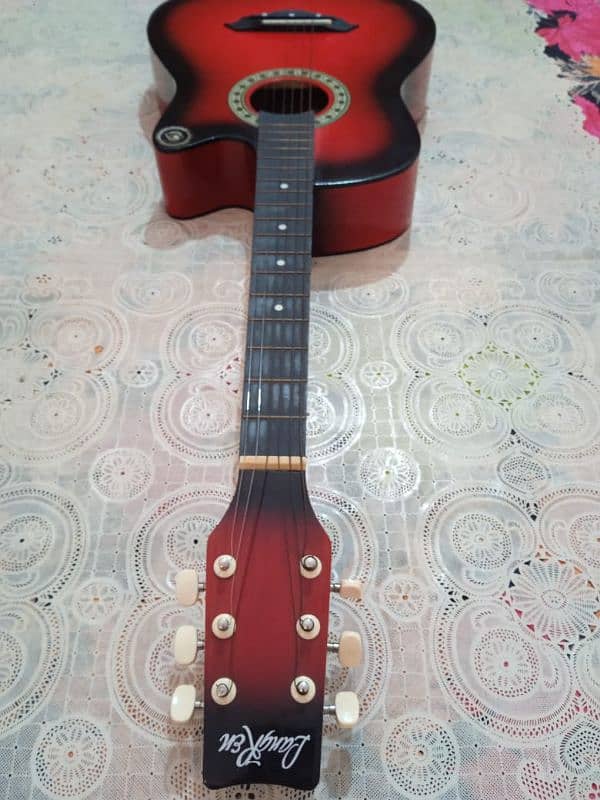 Just Like New Acoustic Guitar with Bag, Pick and New Capo 3