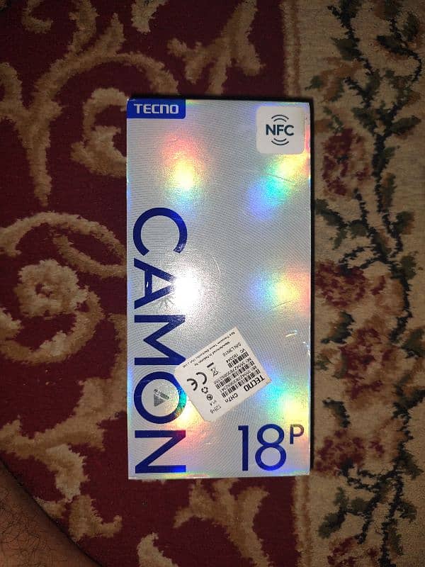 Tecno Camon 18P 8/128 with Box And charger 8