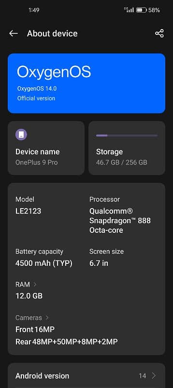 OnePlus 9 pro 5g 2