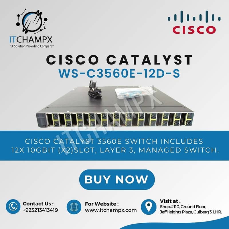 Cisco Catalyst WS-C3560E-12D-S | ITCHAMPX 0