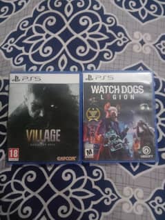 Resident Evil 8 Village,Watch Dogs Legion Ps5