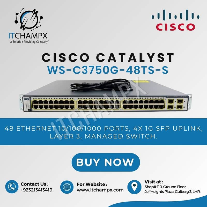 Cisco Catalyst WS-C3750G-48TS-S | ITCHAMPX 0