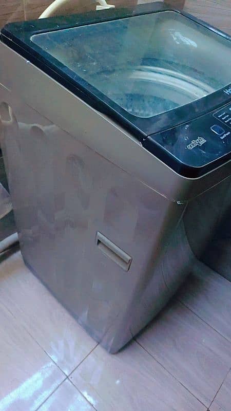 Haier automatic 9 kg bht km used full warranty 7